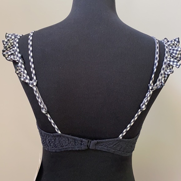 Black and White Bikini Top Medium - Picture 2 of 9